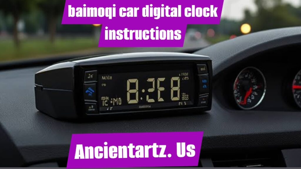 baimoqi car digital clock instructions